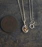  Recycled Silver and Gold Pebble Necklace  - Image 3