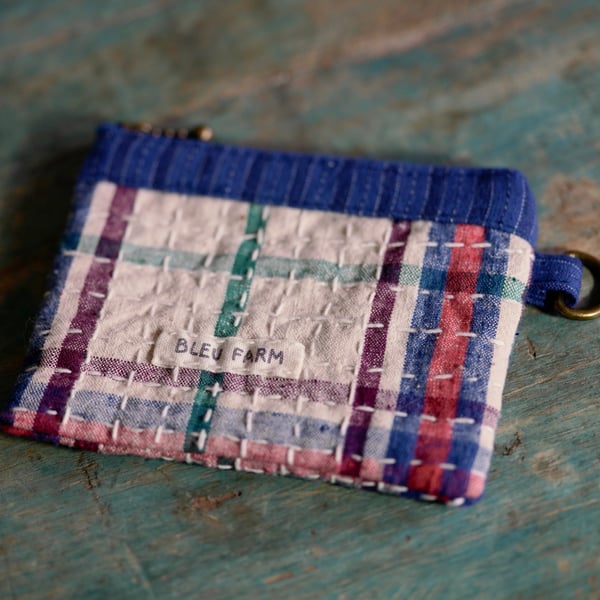 Handmade Fabric Mini Wallet, Coin Purse, Card Pouch, Versatile Zipper Pouch 