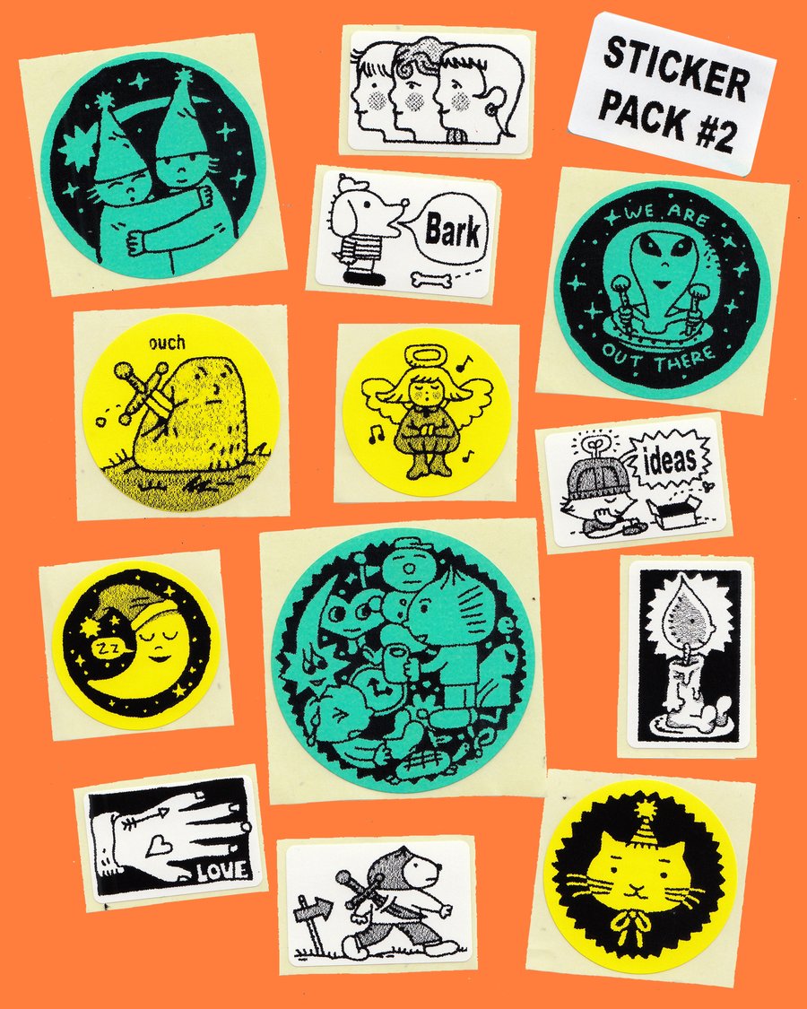 Thermal Printed Sticker Pack 2