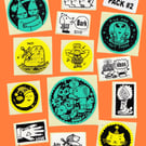 Thermal Printed Sticker Pack 2