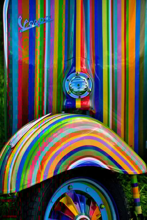 Vespa Piaggio Italian Scooter Motorbike Photograph Print