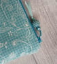 Bird Lace Print Zip Top Storage Bag, Project Bag, Make Up Bag - Image 5