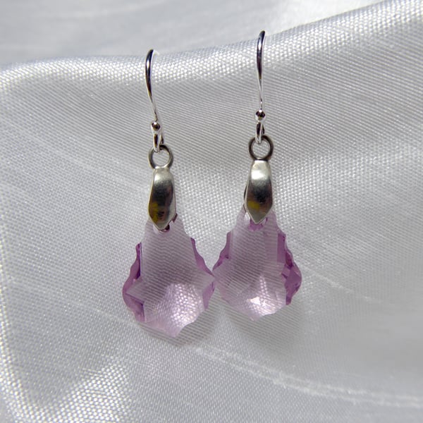 Sterling Silver and Swarovski Crystal Earrings
