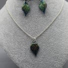 Bauble Earring and Necklace Set, Resin Bauble Jewellery, Resin Jewellery for Her