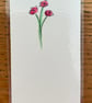Hand painted original watercolour and ink fat cat bookmark - Image 2