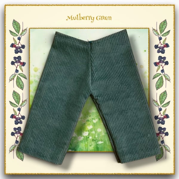 Teal Corduroy Trousers