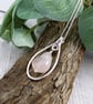 Sterling Silver Necklace with Rose Quartz & Amethyst