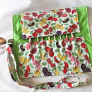 White Floral Make Up Brush Roll or Crochet Hook Storage Case
