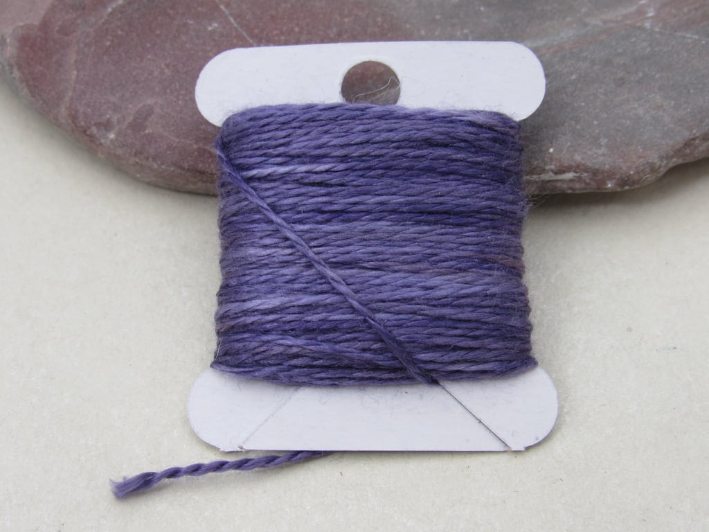 15m Natural Dye Logwood Purple Pure Silk Embroidery Thread