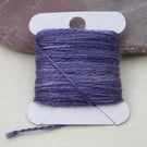 15m Natural Dye Logwood Purple Pure Silk Embroidery Thread