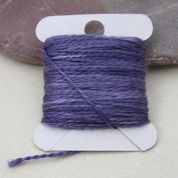 15m Natural Dye Logwood Purple Pure Silk Embroidery Thread