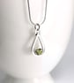 Sterling Silver Peridot Pendant Necklace