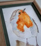 Original Robin Painting, Watercolour Artwork - Image 6