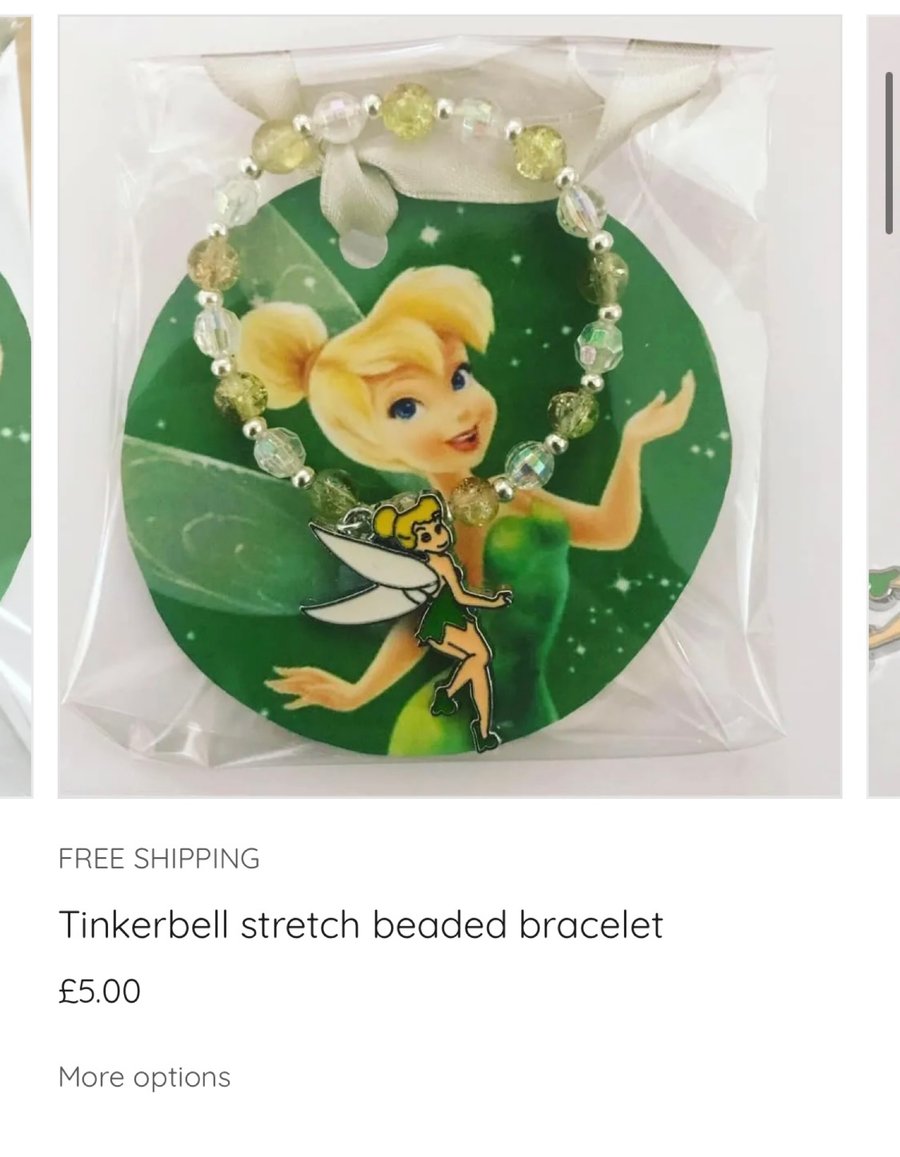 Tinkerbell cheap charm bracelet