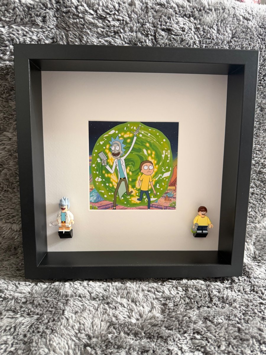 Rick & Morty Themed Brick Frame