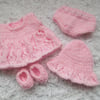 Dolls Outfit for 8" Chubby Berenguer (Lots to Love) Doll (Baby Pink)