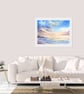 Soft Seascape Wall Art Print, Watercolour Serene Landscape Softcore Art Decor - Image 8