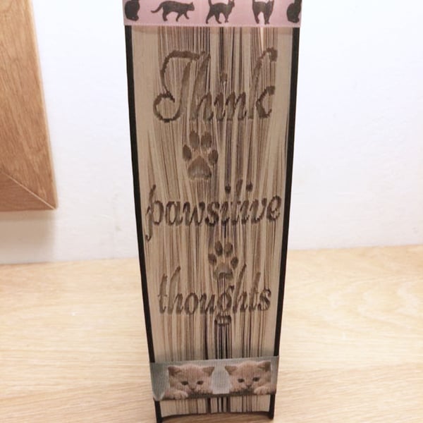 Think Pawsitive Thoughts CUT & FOLD Book Folding Pattern - EMAILED PDF PATTERN
