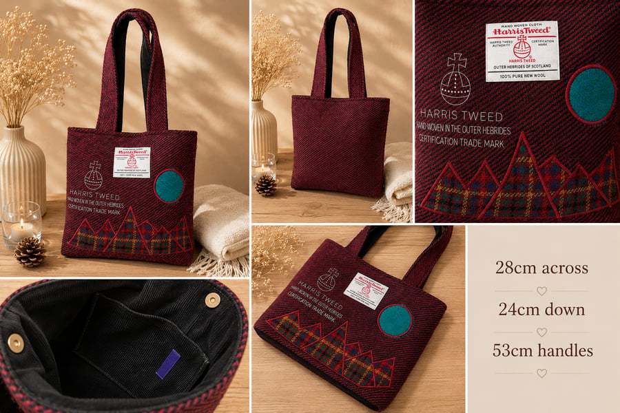 Harris Tweed® Skye Life Collection Tote Bag – Handmade in Scotland