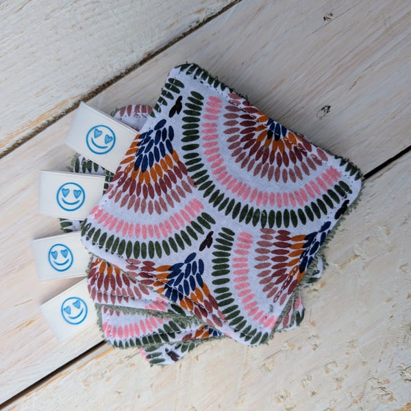 A Set of 4 Handmade Makeup or Wash Pads