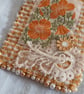 Golden marigolds textile brooch  - Image 5