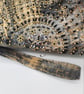 Gold and grey, beaded clutch bag, with wristlet,  - Image 4
