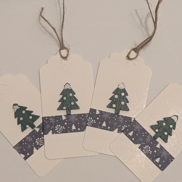 Homemade Christmas gift tags pack - Christmas tree