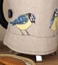 Cafetiere Cosy Blue Tit Nature Freehand Machine Embroidery  - Image 3