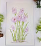 Crocus original hand-painted watercolour painting  - Image 1
