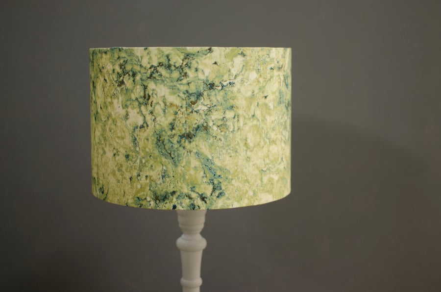 20cm Green marbled lampshade