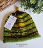 SALE  Designer Hand Knitted Rolled Edge Beanie Hat 2 - 3 years size - Image 5