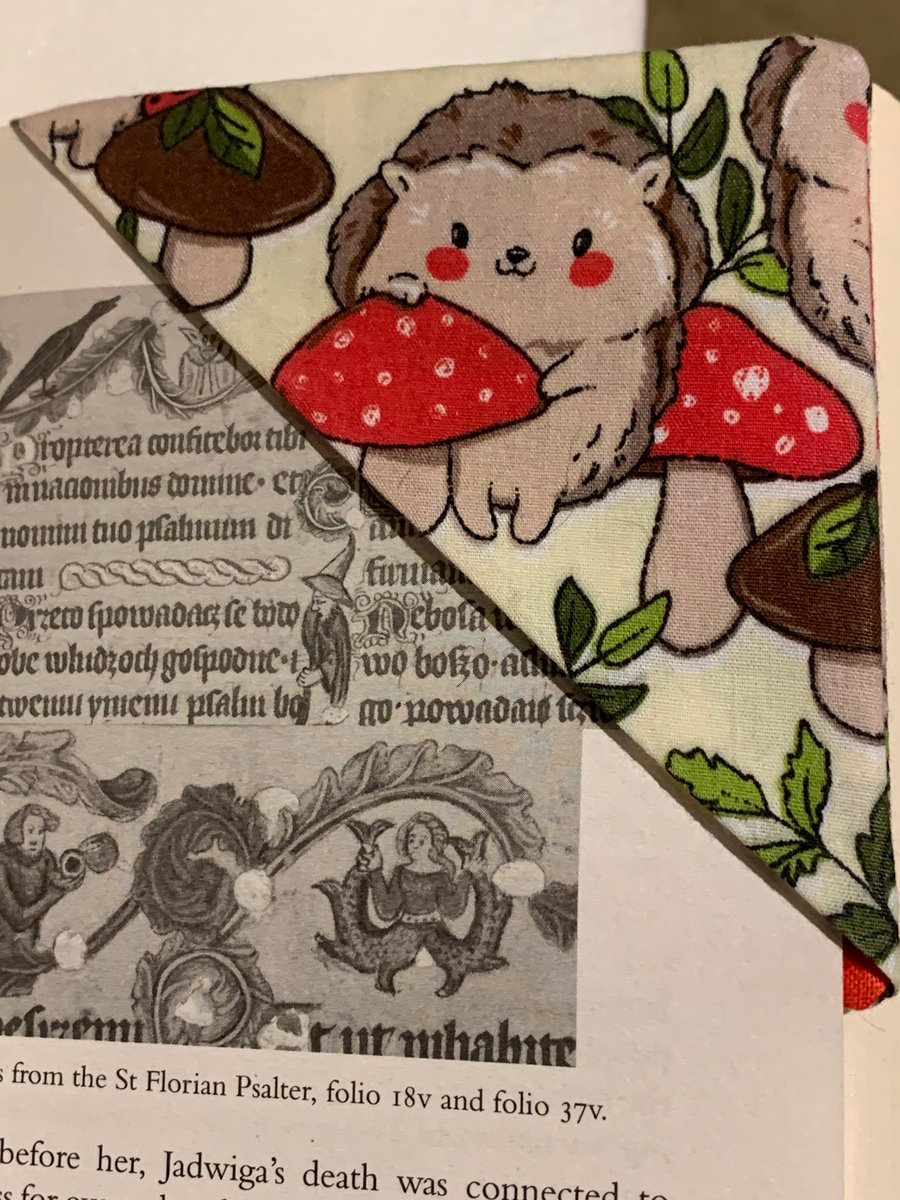 Hedgehog Fabric Bookmark