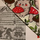Hedgehog Fabric Bookmark
