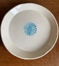 Summer Seconds! Ceramic plate with aqua-blue mandala  - Image 1