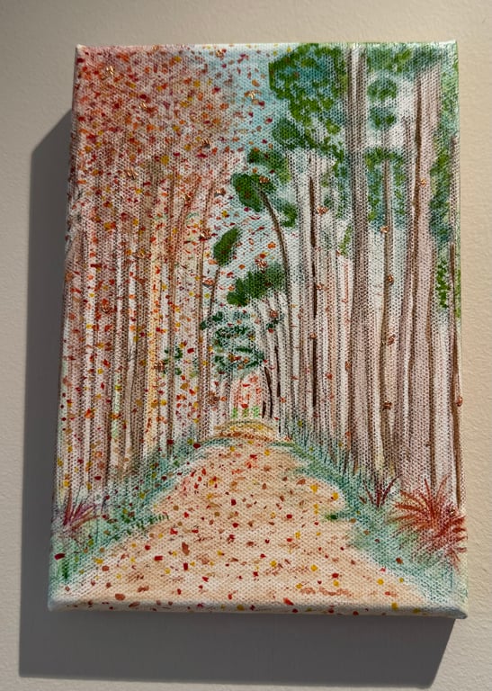 A Walk Through the Forest, Watercolour 