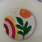 Rainbow plant coaster 