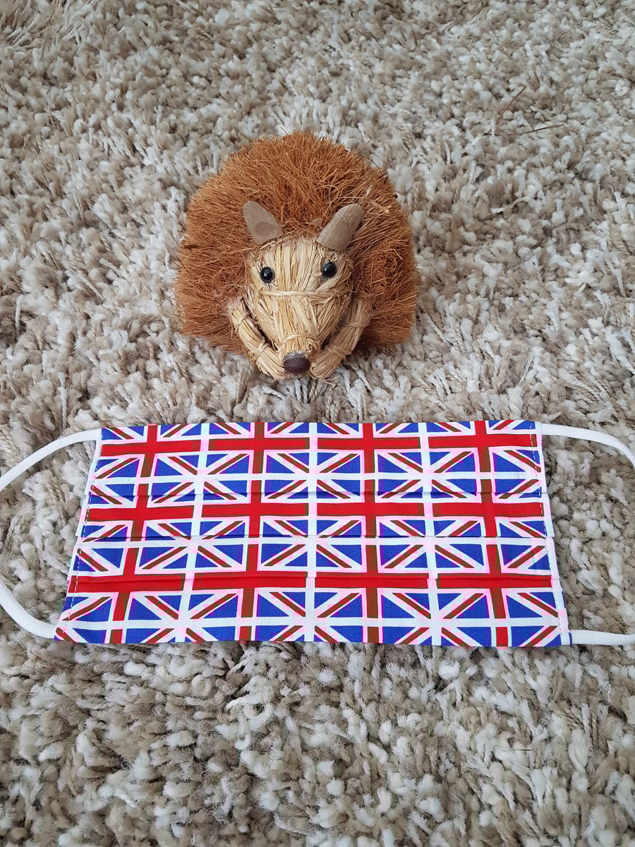 Small Adult or Teenager face covering - Union Jack Print