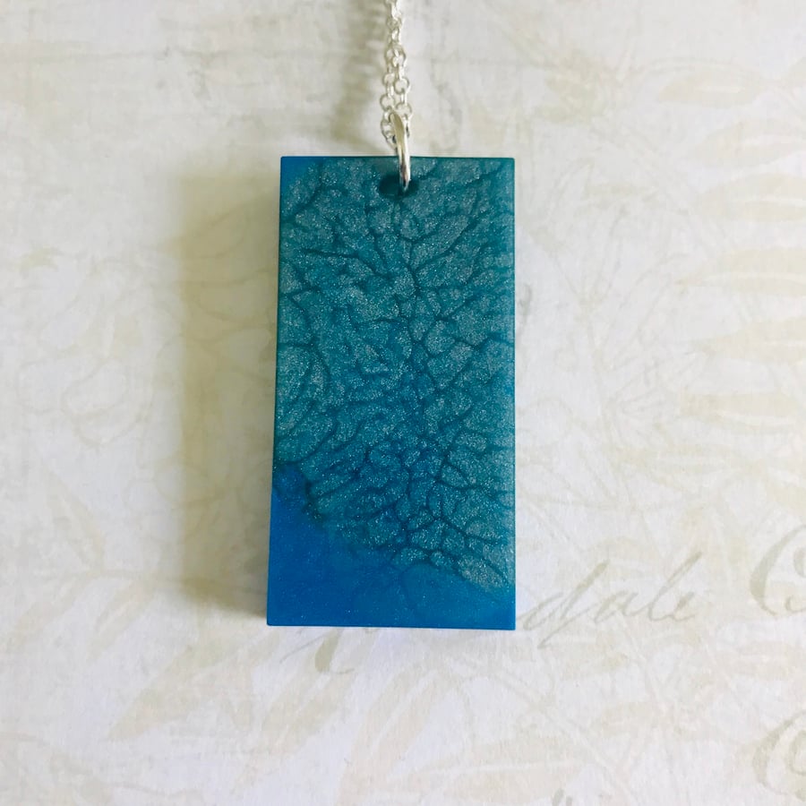 Statement Resin Pendant Necklace 