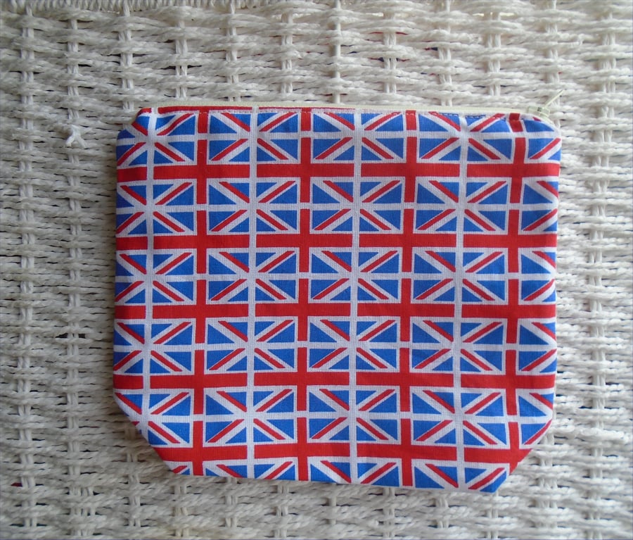 Union Jack Pencil Case or  Make Up Bag 
