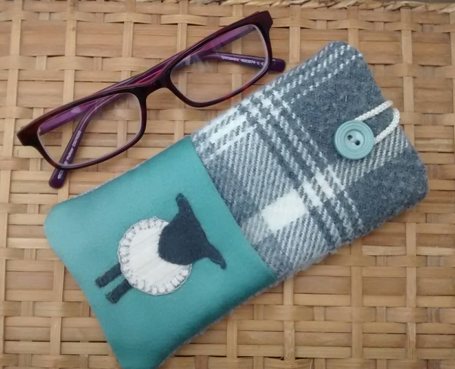 Spectacles Case - Glasses Case - Sheep Design - Eco Gift