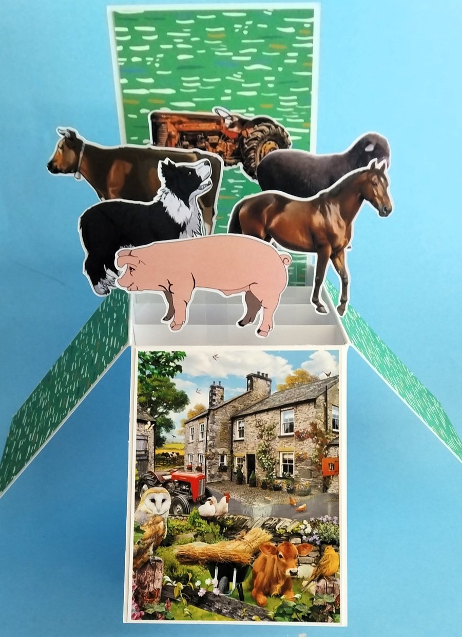 Birthday Card With Farm Animals