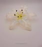 Handmade Fused Glass Lily Opaline White Stripe No 1 of 3.with Wall-mounting - Image 3