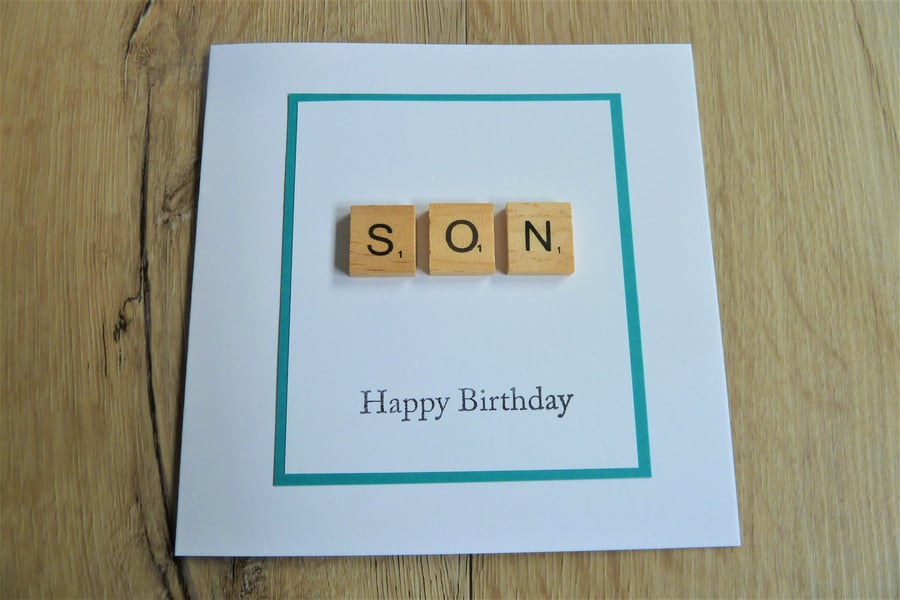 son card, happy birthday