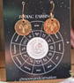 Aries Copper Zodiac Earrings 