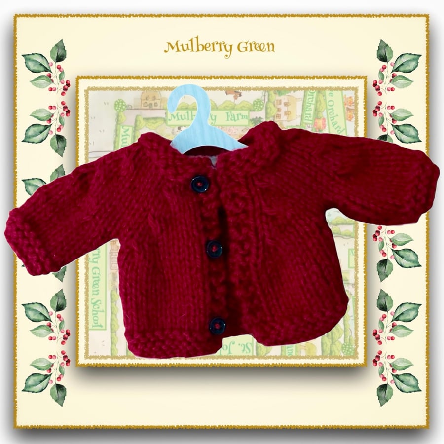 Reserved for Carol - Red Cardigan 