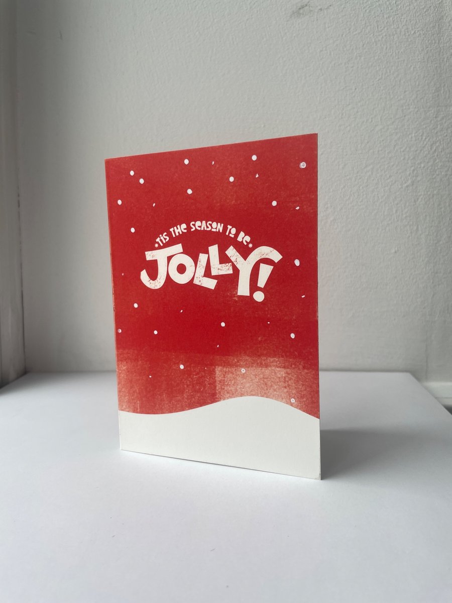 Modern typographic Christmas card pack