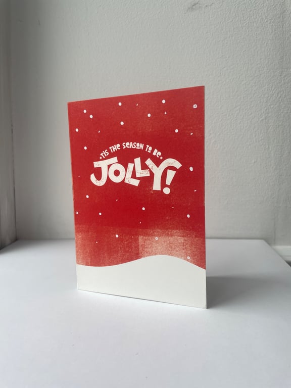 Modern typographic Christmas card pack