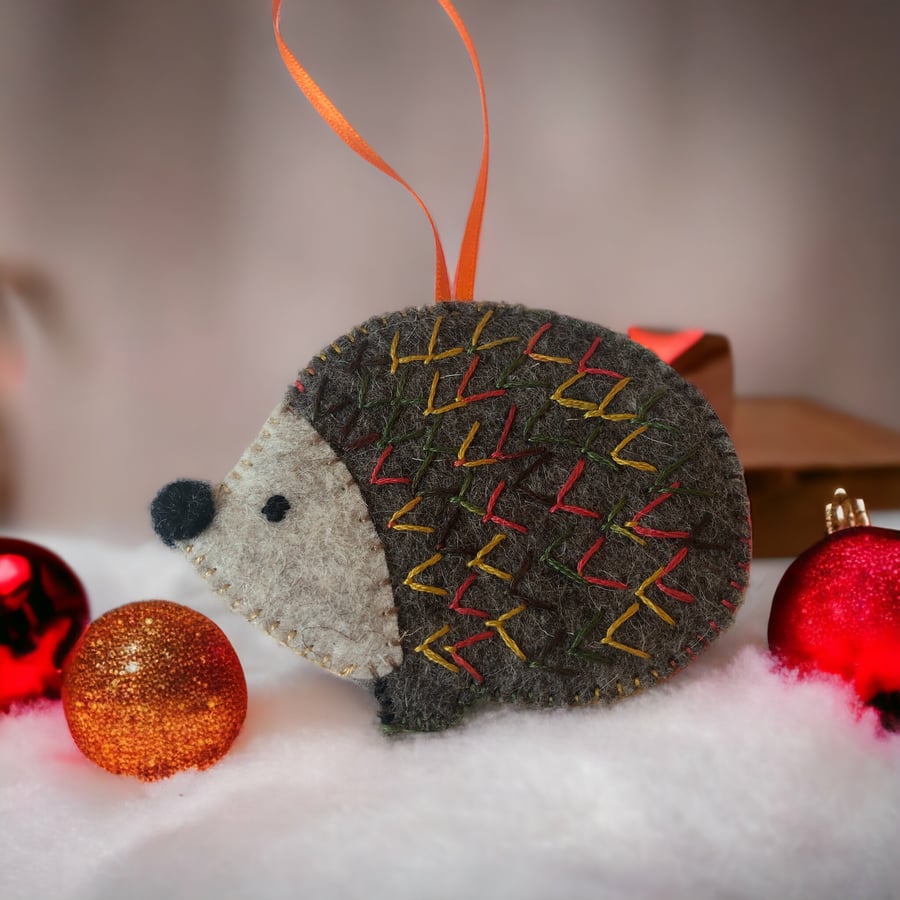 Christmas Tree Decoration for a Hedgehog Lover