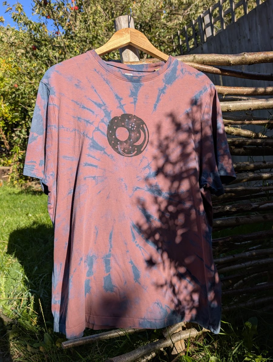 Plant Dyed T-Shirt with Nebra Sky Disc Design