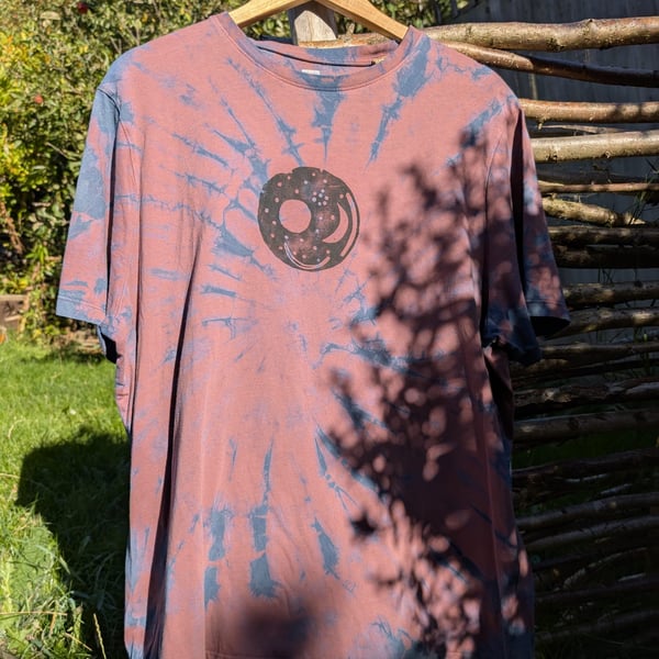 Plant Dyed T-Shirt with Nebra Sky Disc Design